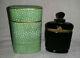 Vintage Nuit De Noel Caron, Baccarat Designed Black Glass Perfume Bottle With Box