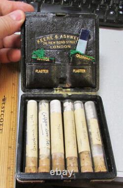 Vintage travel size Homeoptahy kit 11 glass vials of still full medicine, unique