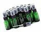 Vivaplex, 24, Green, 15 Ml (1/2 Oz) Glass Bottles, With Black Fine Mist Spray