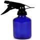 Vivaplex Large 16 Oz Empty Cobalt Blue Glass Spray Bottle With Black Trigger Spr