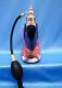 Vtg'90 Reid/brian Maytum Dichroic Art Glass Iridescent Perfume Atomizer, Black
