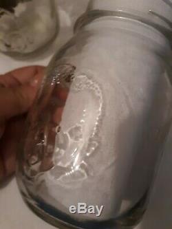 Vtg Error Rare Mistake Mason Jar Black Gerber Baby uncirculated Glass Mug SCARCE