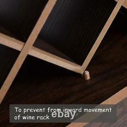 Wall Mount Wine Bottle Rack Organizer With Glass Holder & Storage Shelf