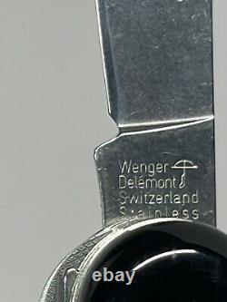 Wenger Delemont Swiss Army knife Black Valiant Vintage 1990's