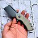 Wharncliffe Folding Knife Pocket Hunting Survival Army Tactical 154cm Steel G10
