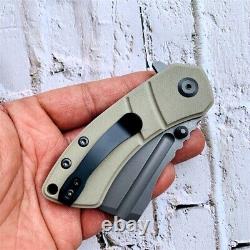 Wharncliffe Folding Knife Pocket Hunting Survival Army Tactical 154CM Steel G10