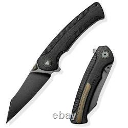 Wharncliffe Folding Knife Pocket Hunting Survival Outdoor S35VN Steel G10 Handle