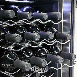 Whynter 20 Bottle Thermoelectric Wine Cooler With Black Tinted Mirror Glass Door