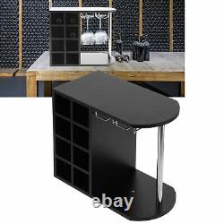 Wine Bar 6 Bottle Cabinet Kitchen Room Liquor Glass Stand Rack Storage Pub USA