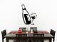 Wine Bottle And Glass Better Kitchen Living Room Decal Wall Art Sticker Picture