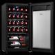 Wine Cooler 24-bottle Chiller Refrigerator Led Display Touch Control Black Glass