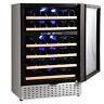 Wine Cooler Beverage Refrigerator Beer Fridge Digital Stainless Steel Glass Door