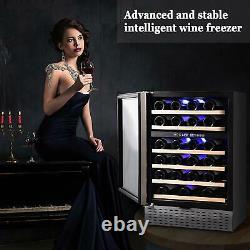 Wine Cooler Beverage Refrigerator Beer Fridge Digital Stainless Steel Glass Door