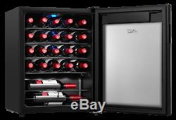 Wine Cooler Beverage Refrigerator Chiller 24-Bottle Touch Control Glass Door
