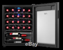 Wine Cooler Beverage Refrigerator Chiller 24-Bottle Touch Control Glass Door