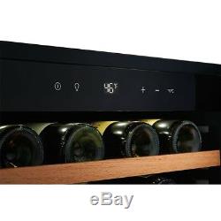 Wine Cooler Built-In 52 Bottle Holds Up Bright LED 2-in-1 Shelf Can Glass Door