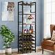 Wine Rack Freestanding Floor, Rustic 70.87 Tall Display Wine Storage Shelves
